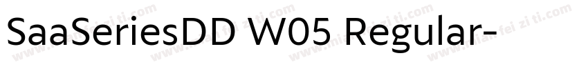 SaaSeriesDD W05 Regular字体转换